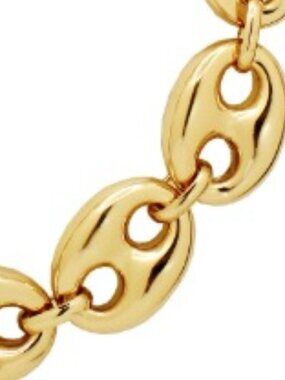 Janis Savitt Gold Oval Link Bracelet